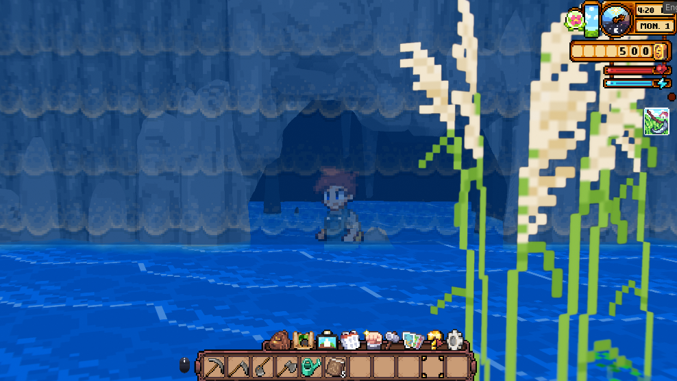 Cornucopia vegetation with wind sway weight painting