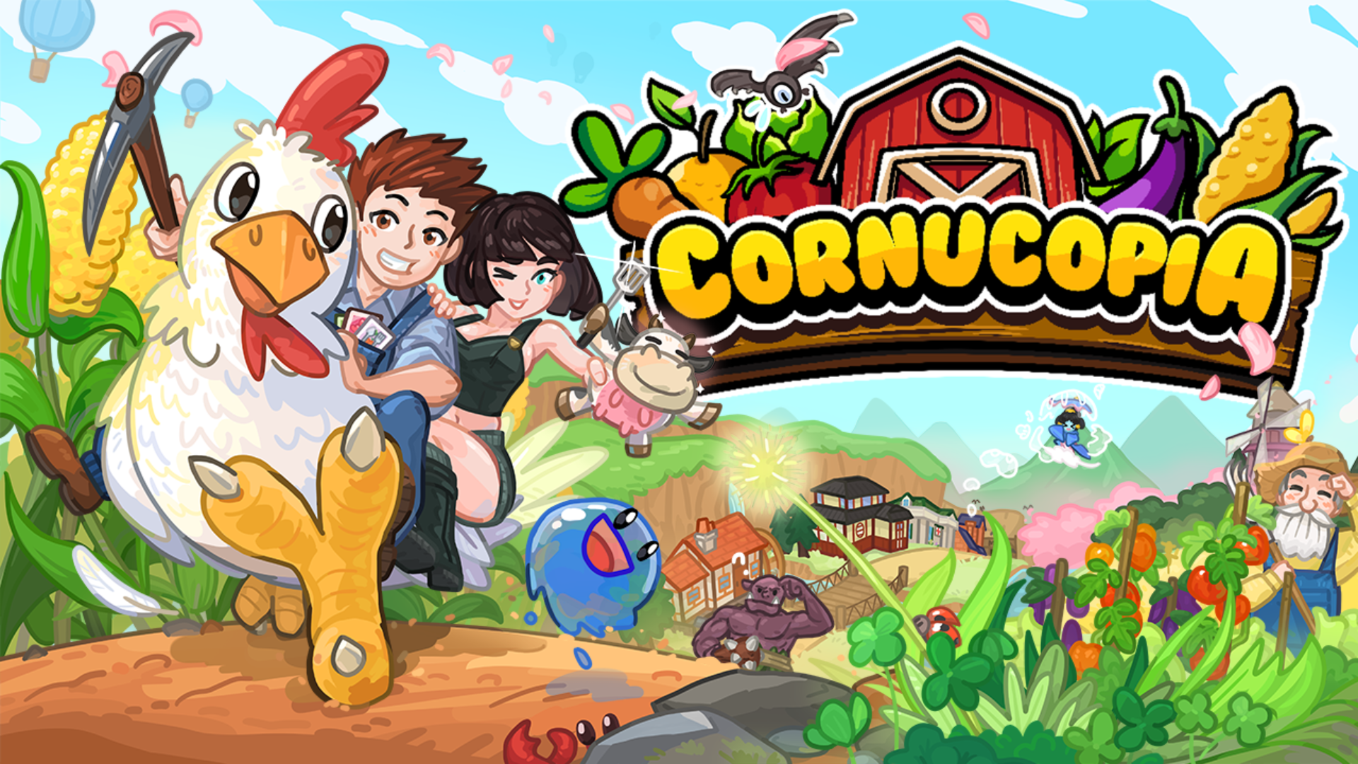 Cornucopia - Cozy Farming RPG Game Logo