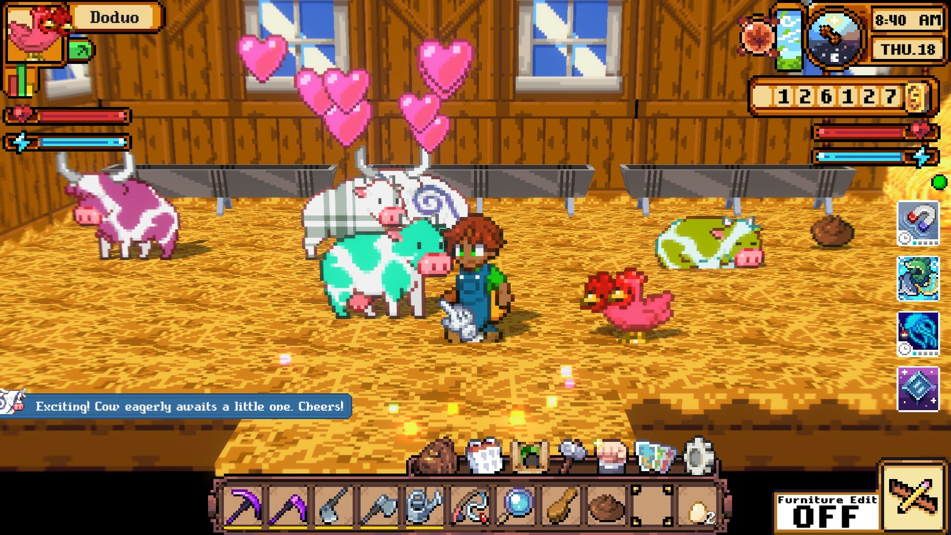 Colorful animal companions with unique genetic patterns